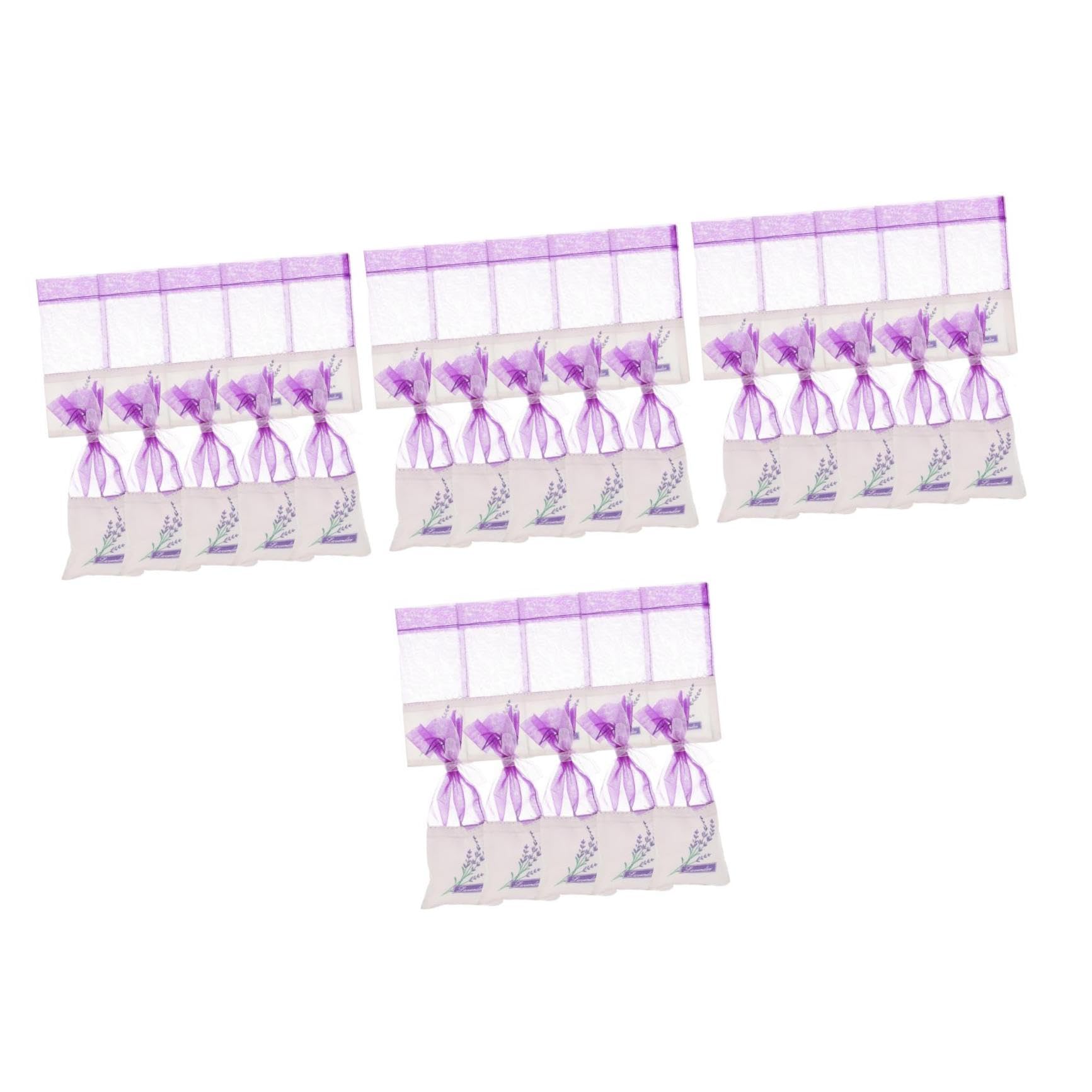 Healeved 80stücke Lavendel Duftbeutel Aus Leere Säckchen Zum Befüllen Für Gewürze Und Aromatherapie Für Schrank Und Auto Zufällige Farben Und Muster