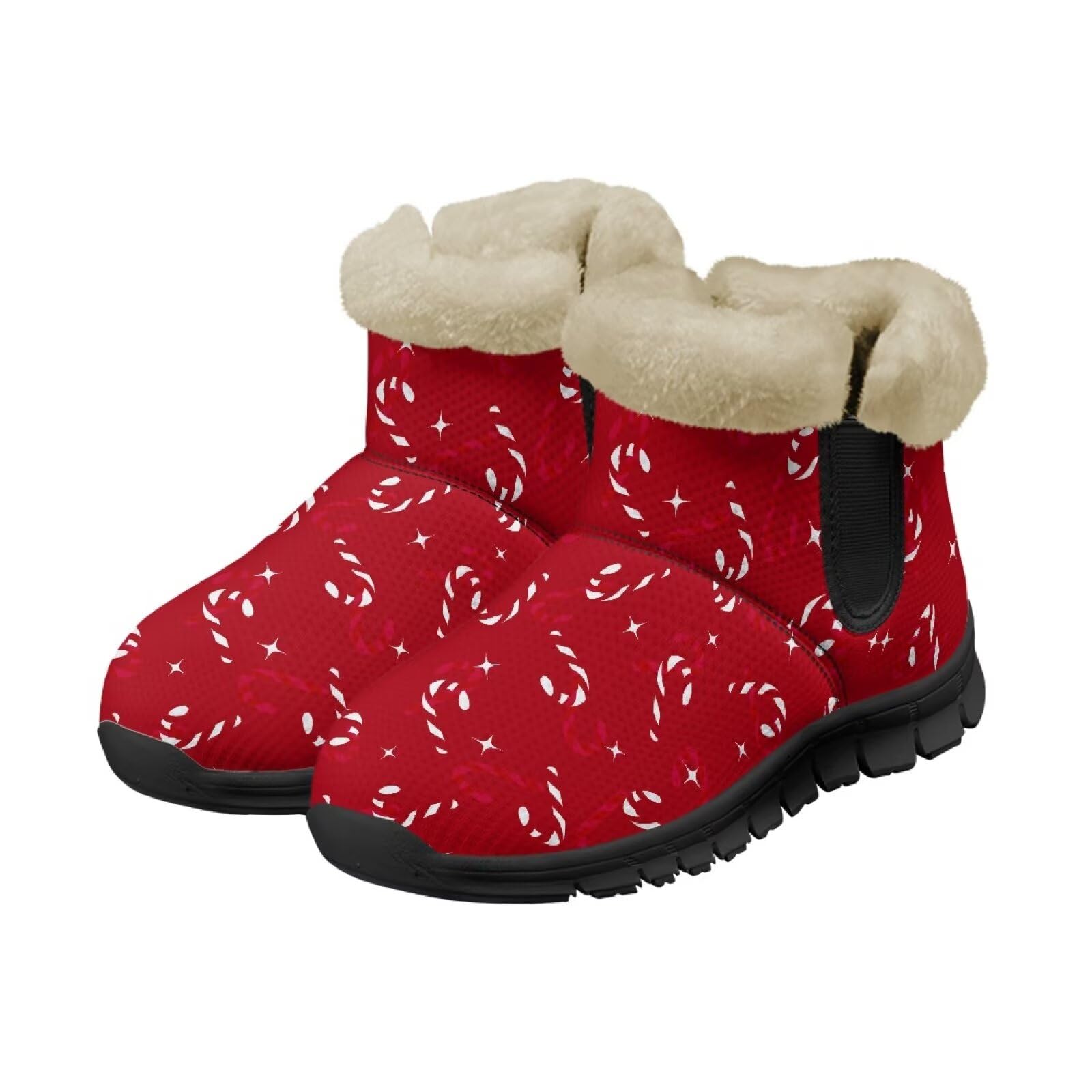 Winter Snow Boots for Women Non-slip Thick Lining Warm Snow Boots Shoes Outdoor Slip On Ankle Booties
