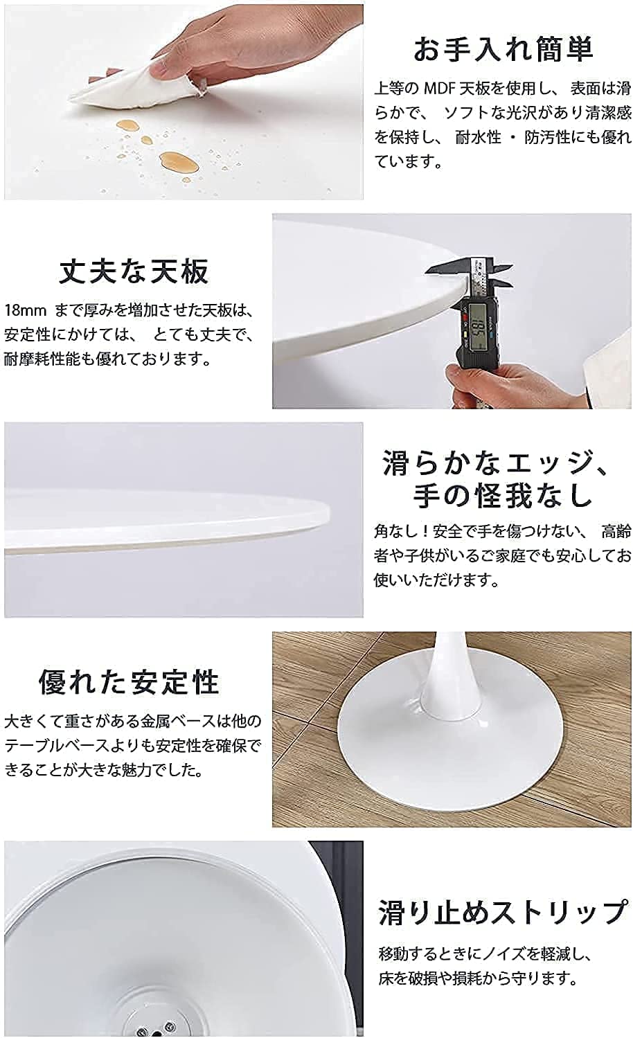 Amazon｜ダイニングテーブル 四角テーブル サイトテーブル エレガント