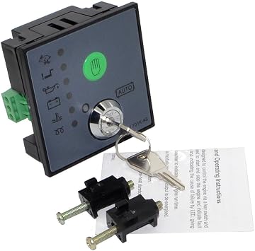 DSE701 Generator Controller Module Panel Auto/Manual Start Key Switch Engine Start Module DC 8-35V Complete Replacement For DEEP SEA 701 701AS