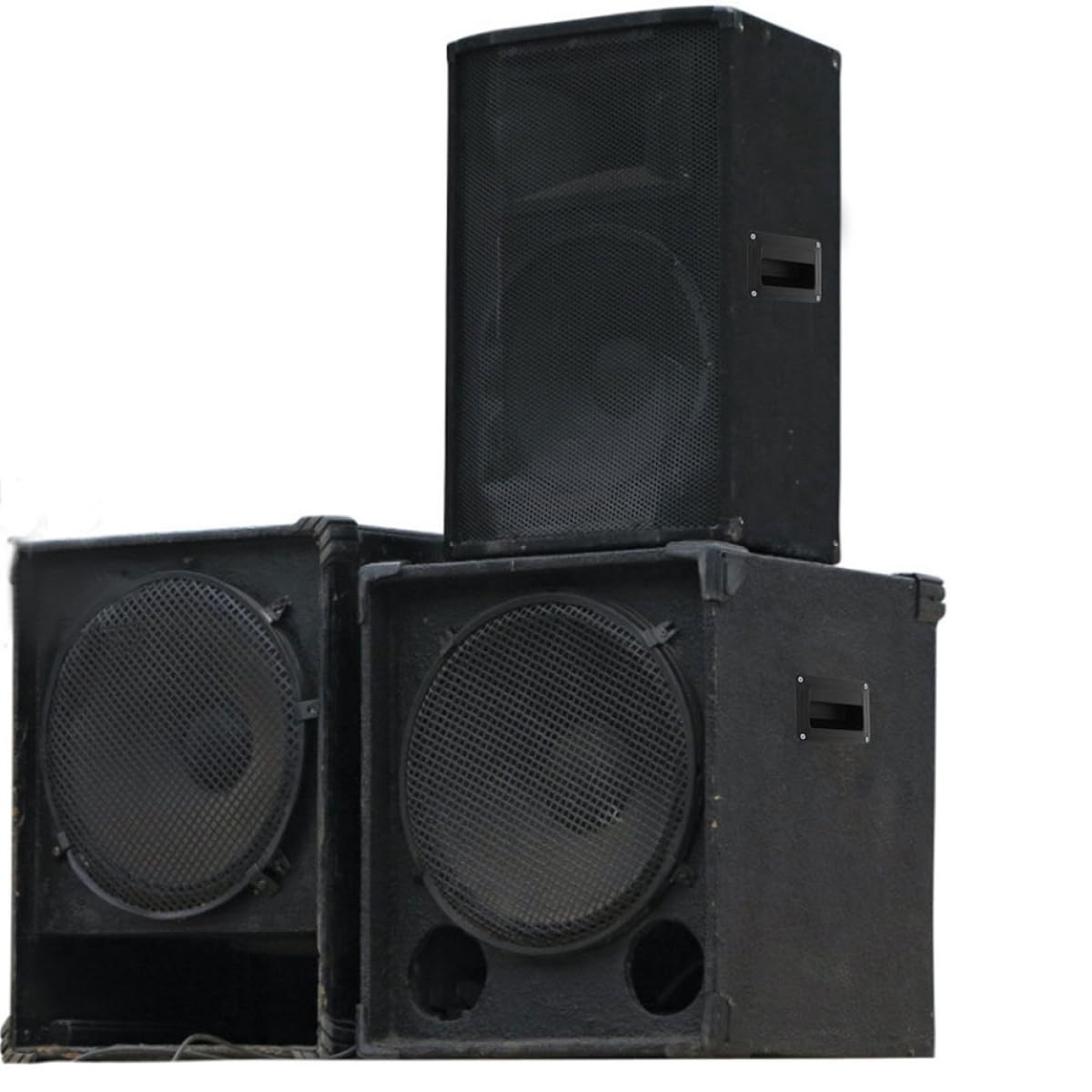 Luxshiny Maniglie Laterali Maniglia Versatile Nere 2 Pezzi in Plastica Abs per Trasporto Comodo e Sostituzione per Casse Acustiche Stage Audio