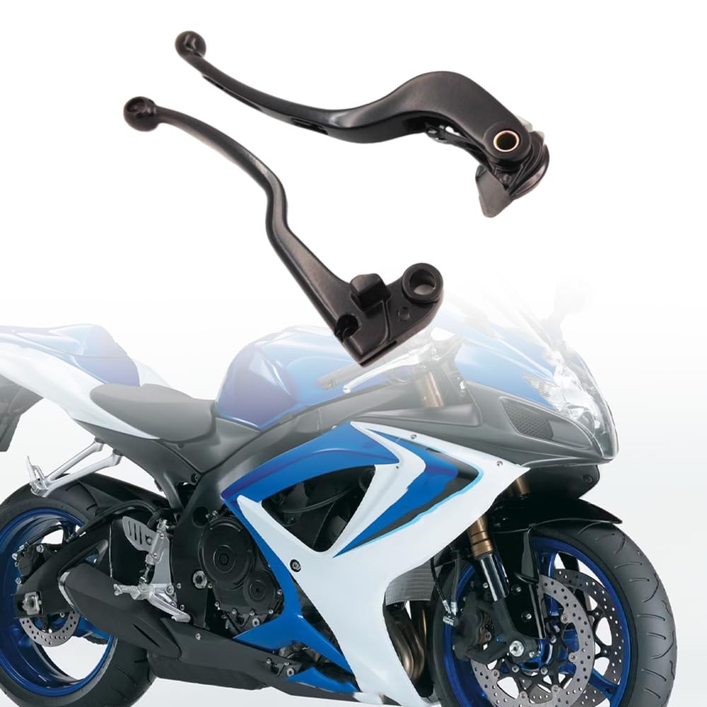 Baceyong Set di leve freno e frizione per moto Kit di montaggio maniglia per moto Compatibile con Suzuki GSX-R 600/750 2006-2012 Sinistra e Destra Nero