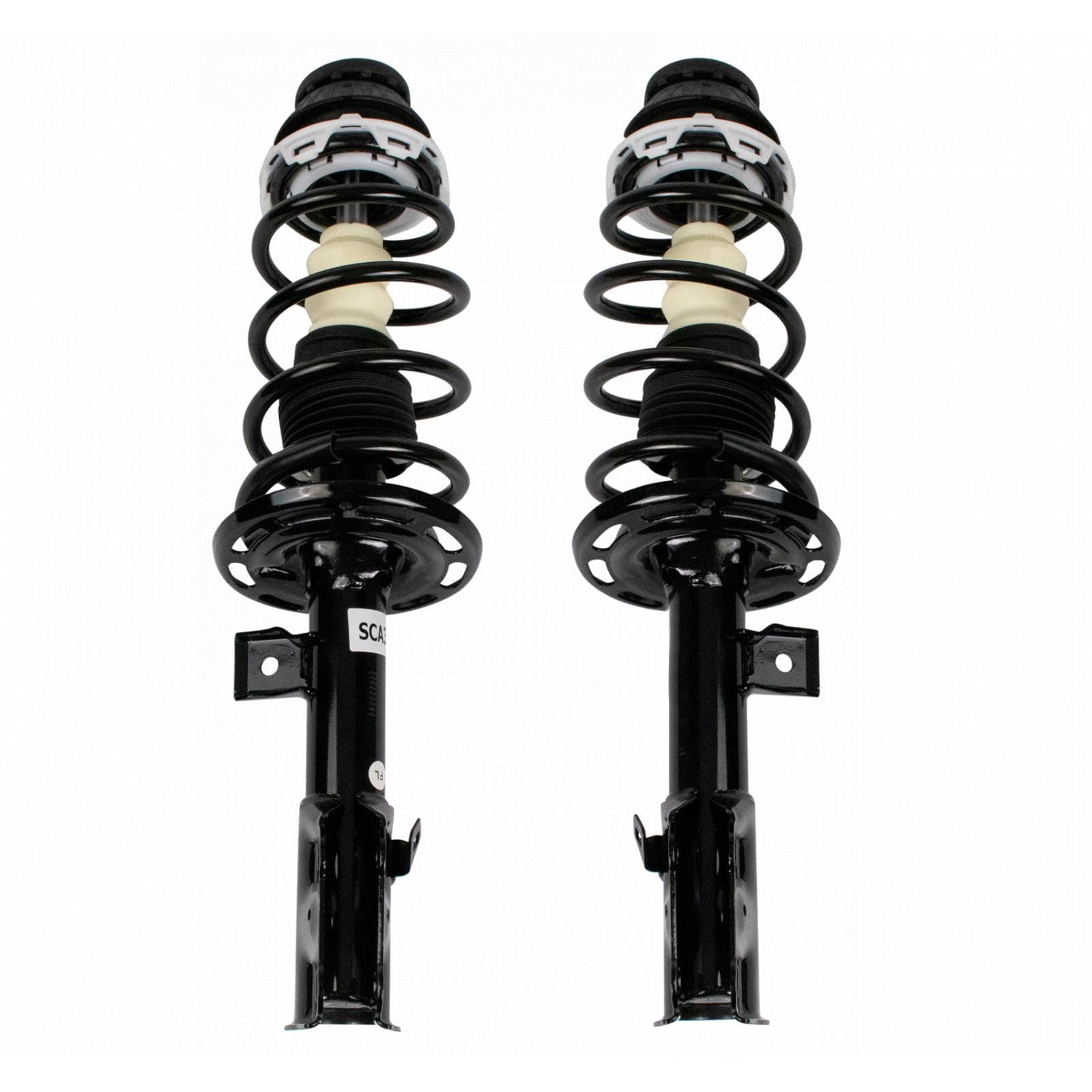 TRQ Front Driver and Passenger Side Strut and Spring Assembly Set Loaded