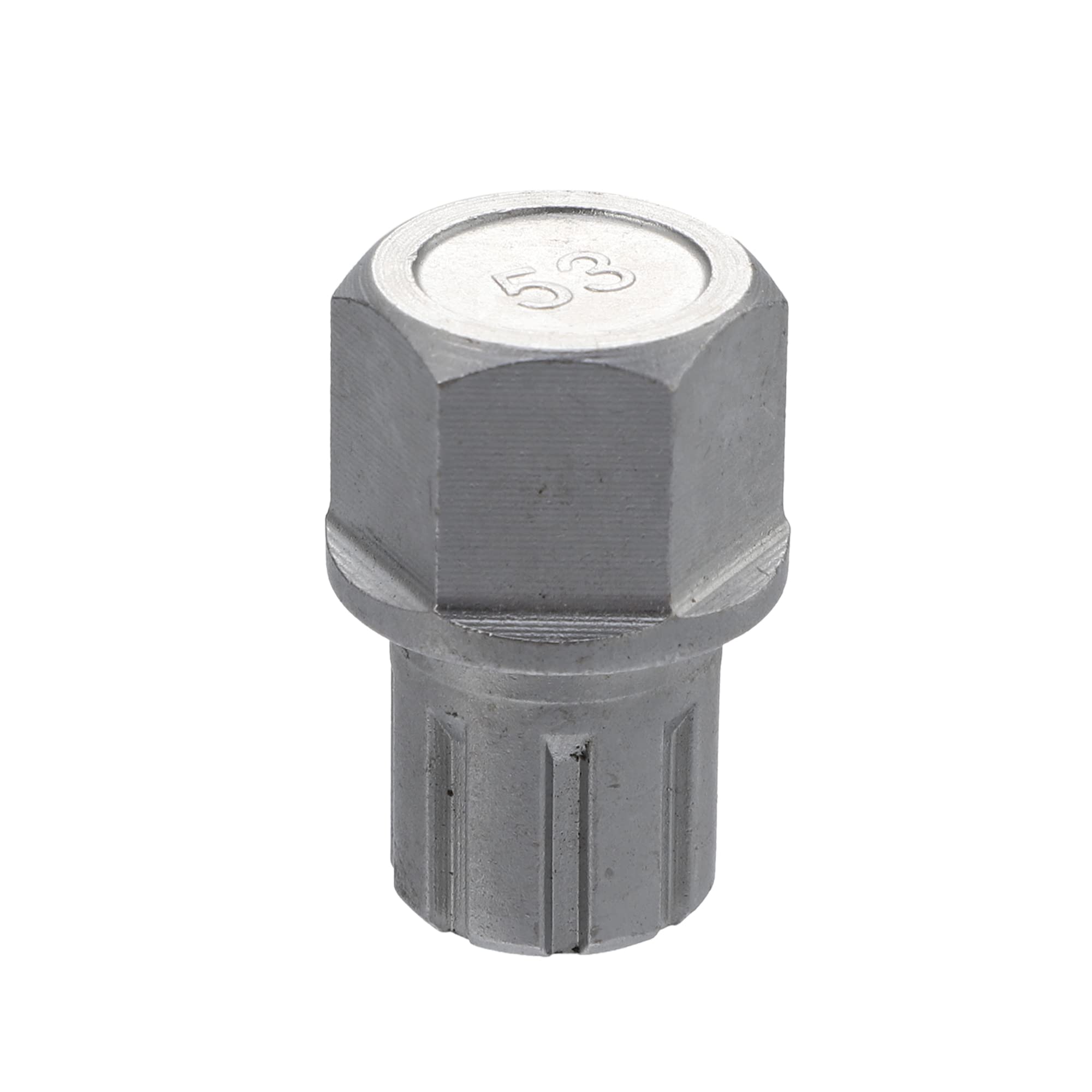 X AUTOHAUX Extractor de Pernos de Cubo de Coche Rueda Bloqueo Orejeta Tuerca Antirrobo Zócalo Llave Rueda Bloqueo Llave 53/8PT