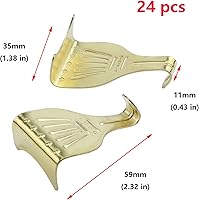 Vista 2 de Antrader 24pcs marco de fotos de espejo de cromo bronce latón moldeado carril de moldeo