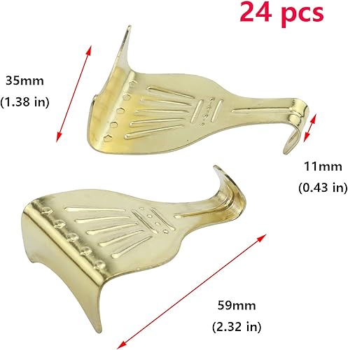 Miniatura 2 de Antrader 24pcs marco de fotos de espejo de cromo bronce latón moldeado carril de moldeo