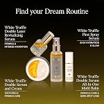 D'alba Piedmont Italian White Truffle Double Sérum All-in-one Multi Balm, Baume à bâton, Soin végétalien avec vitamine C et collagène végétalien, 3-in-1 Amélioration des rides, traitement des yeux, correcteur de la tache foncée