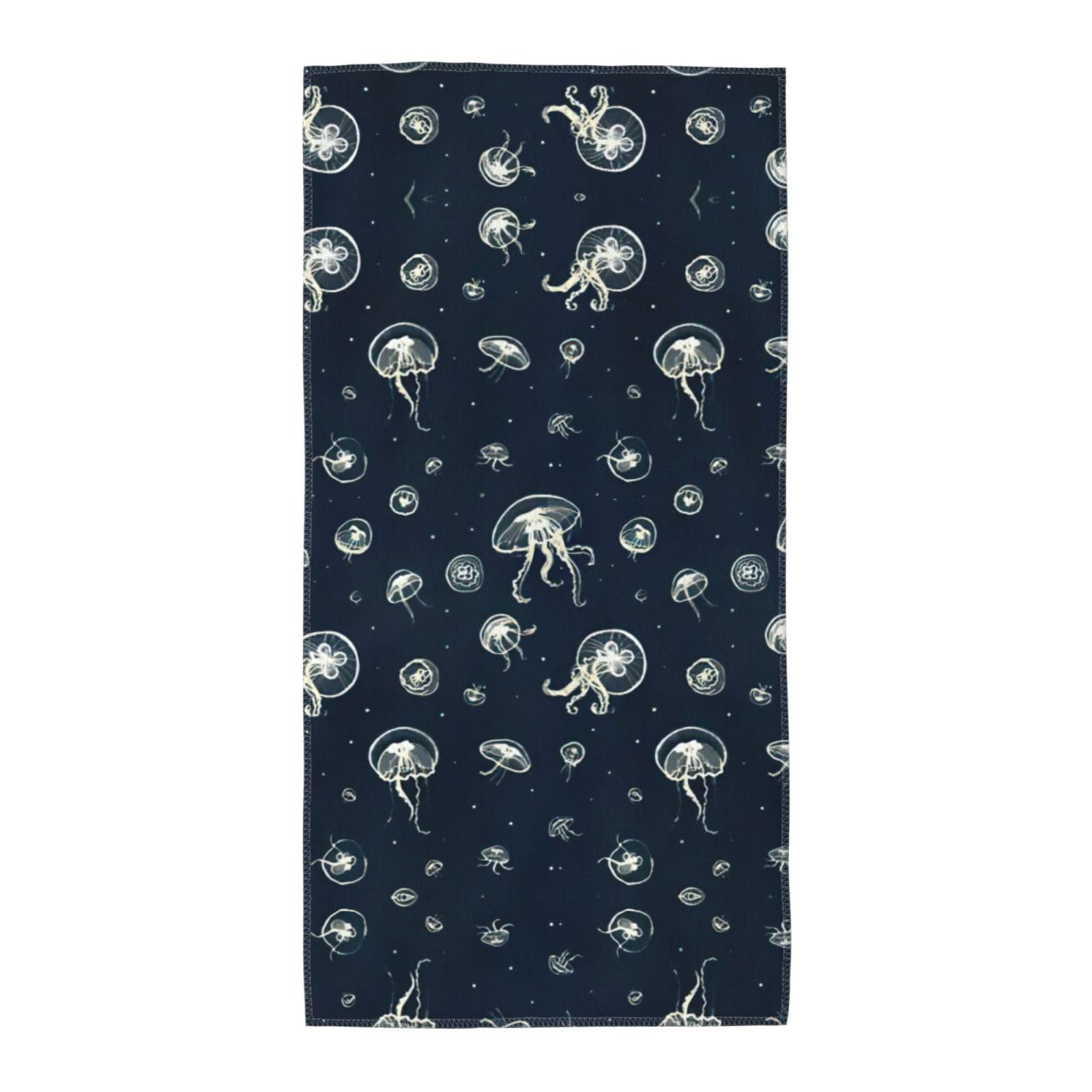SDEGTHO Jellyfish Pattern Fashion Printed Bath Towel High Water Absorption For Hiking Trip