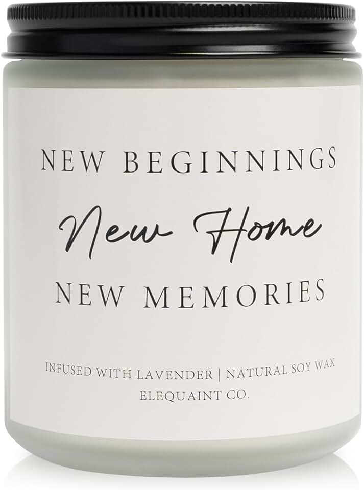 Lavender Scented Housewarming Candle