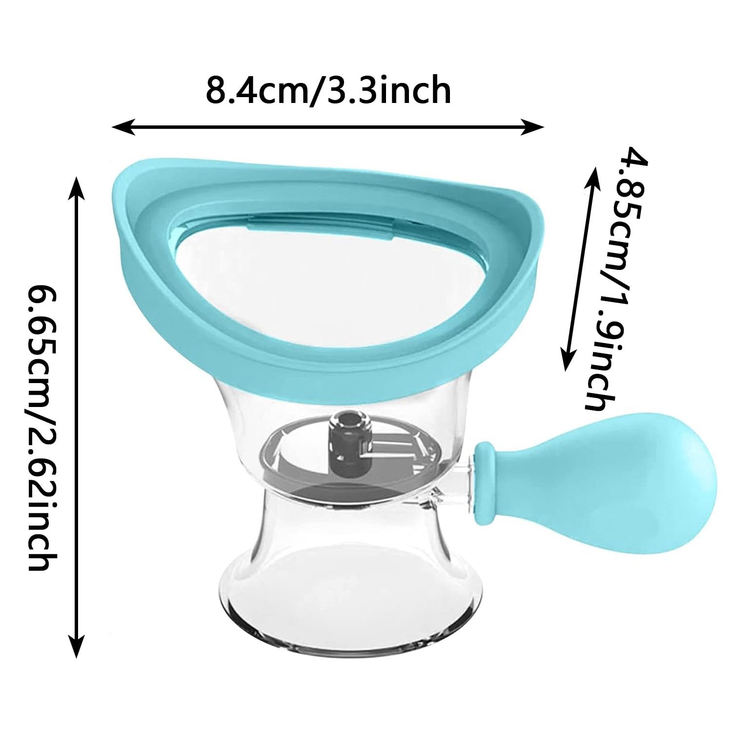 1 Pezzi Tazza Lavaggio Degli Occhi, Lavaggio Oculare Portatile, Tazza Manuale Di Pulizia Degli Occhi, Lavaggio Oculare Portatile, Lavaggio Oculare, per Strumento di Pulizia Cura Degli Occhi (Blu)