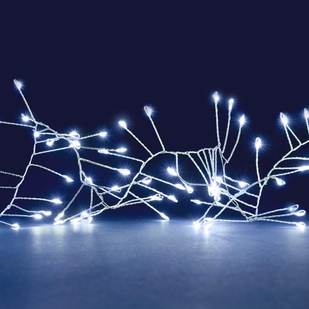 LEALIGHT blachere illumination Bożonarodzeniowy łańcuch świetlny 5 m, 500 diod LED w klastrach (czysta biel)