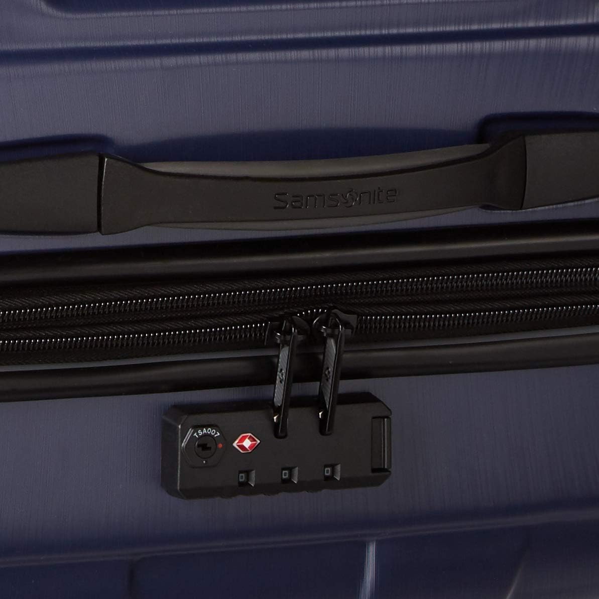 Samsonite Centric 2 Hardside Expandable Luggage with Spinners, True Navy, Checked-Medium 24-Inch