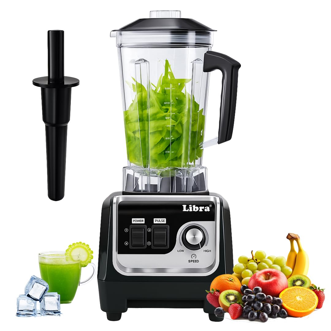 Libra 2000-Watt Commercial Blender With 100% Copper Motor | High Speed Professional Blender With Bpa Free 2 Litre Jar | Dry, Wet Heavy Duty Mixer For Restaurants, Shops, Heavy Home & Kitchen Usage-image-24