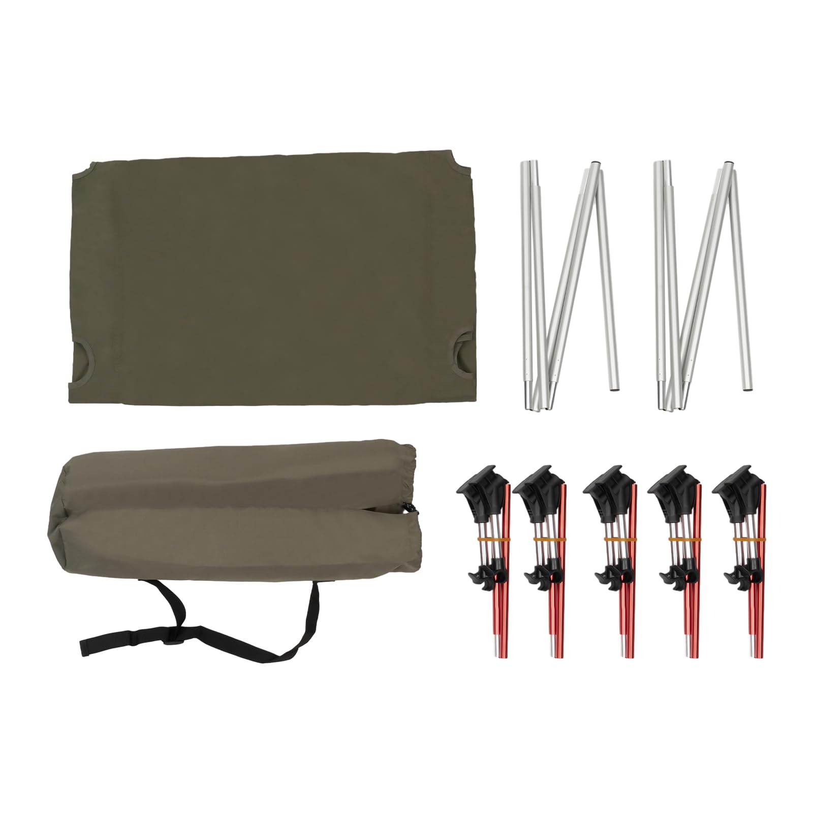 Lit de camping pliable ultra léger et portable, charge maximale de 150 kg, lit de camp pliable pour adultes – Idéal pour l'extérieur, la randonnée, le trekking, les urgences et les siestes de