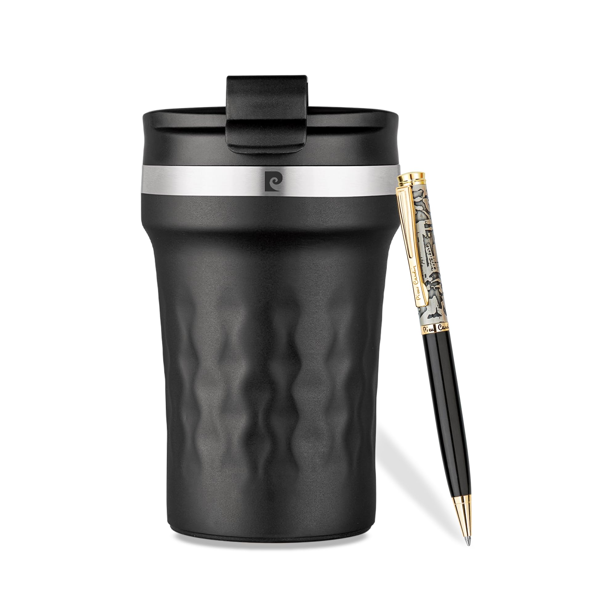Pierre Cardin Sentosa Gift Set – Premium Black Travel Mug & Luxury