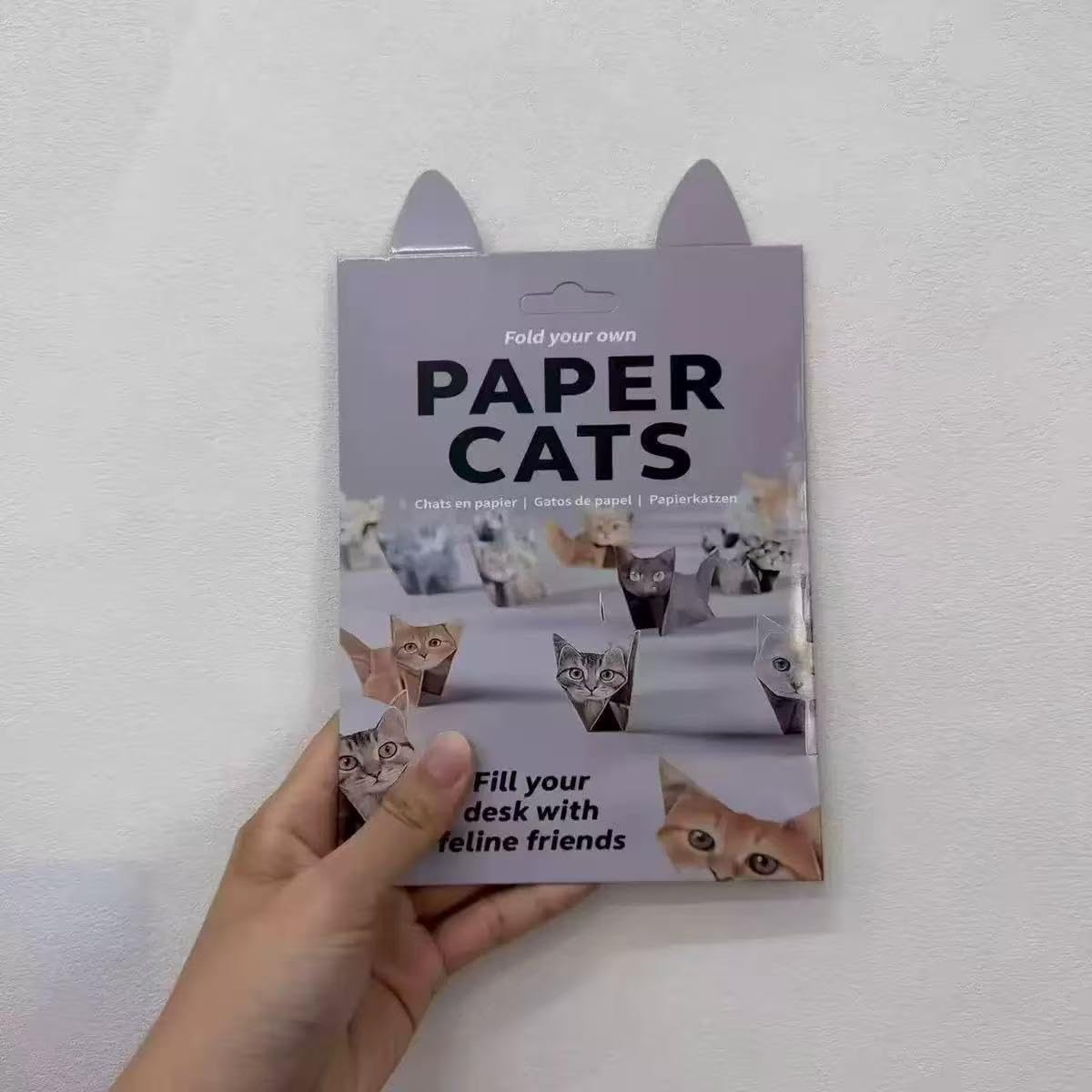 GAZIL DIY Origami Kit voor Papieren Katten, 50-delige set met