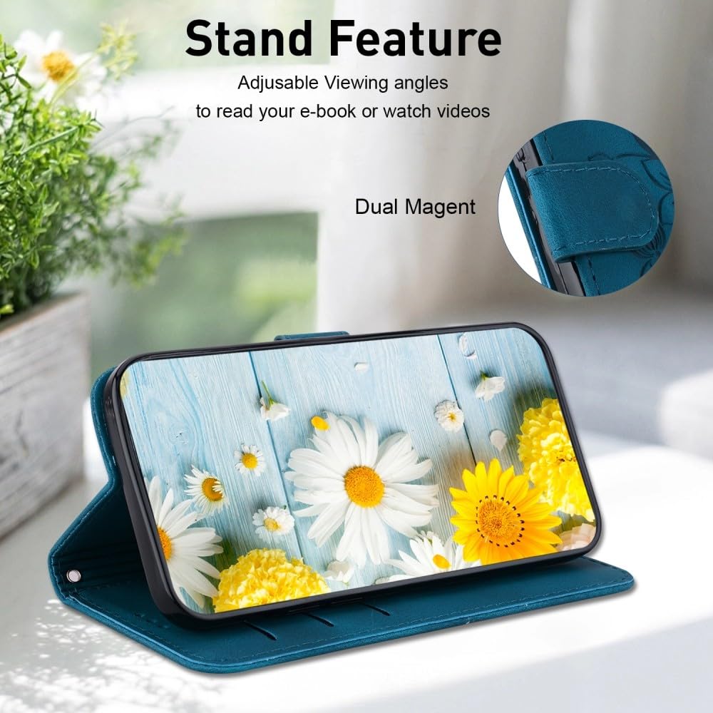 Étui compatible avec Samsung Galaxy S20 Ultra (Couleur : noir) étui portefeuille à fleurs Étui à rabat en cuir