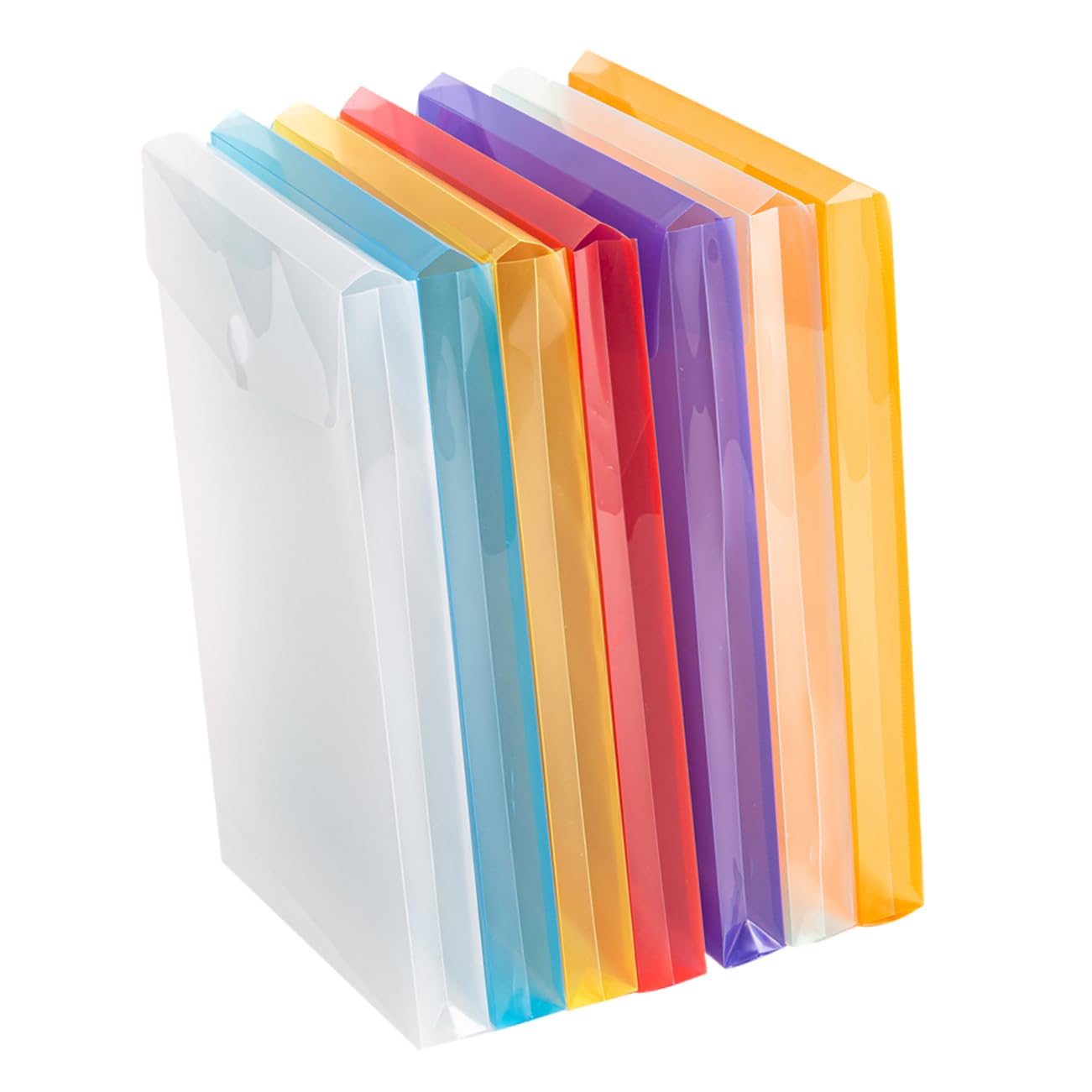 NUOBESTY 3 Set Di Cartelle Portadocumenti Sospese Con Bottone A Pressione in Plastica Formato A4 Per Ricevute Organizer Per Cartelle Portadocumenti Da Ufficio Facili Da Usare 7 Pezzi*3
