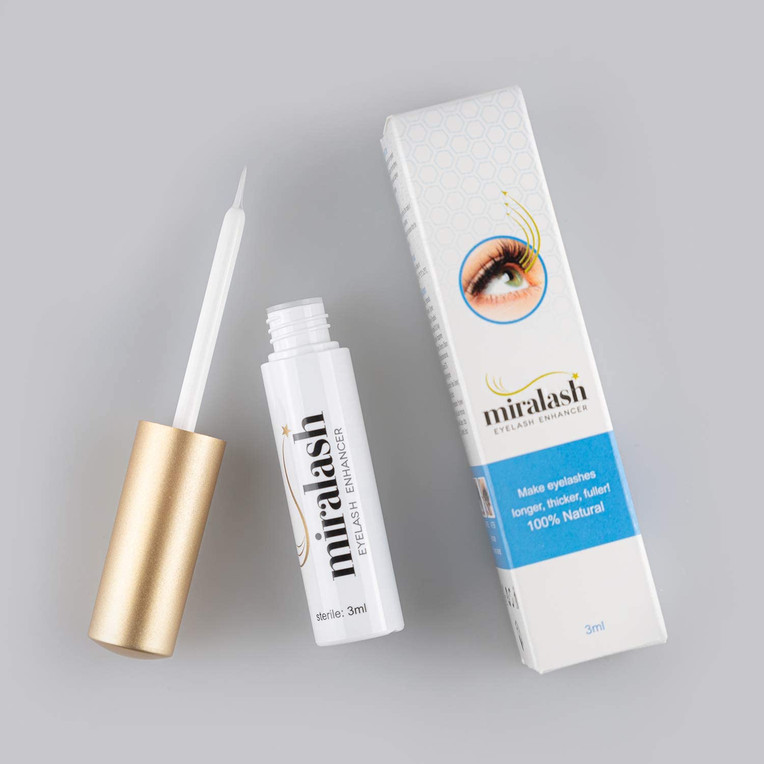 Odżywka do rzęs 3ml, Serum do rzęs wydłuża rzęsy i wspomaga porost, serum dla ciemny długich i gęstych rzęs | 3pak