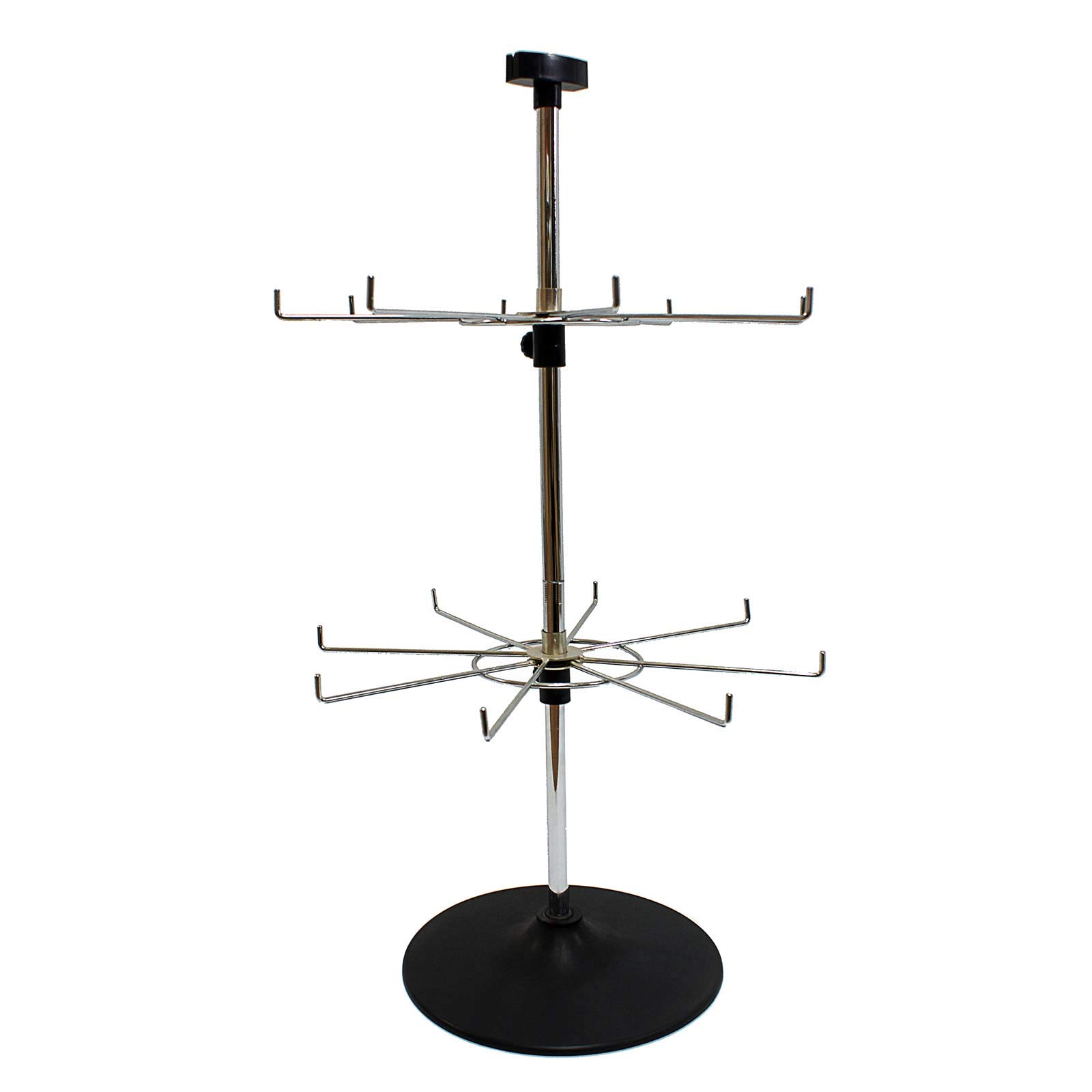 Buy 16 Hook Rotating Counter Display Stand with 2 x Adjustable Hook