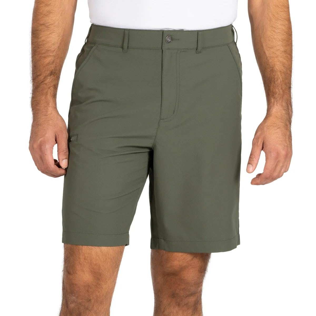 Gerry Men’s Elastic Waistband UPF 30+ Tech Short, Green, 30