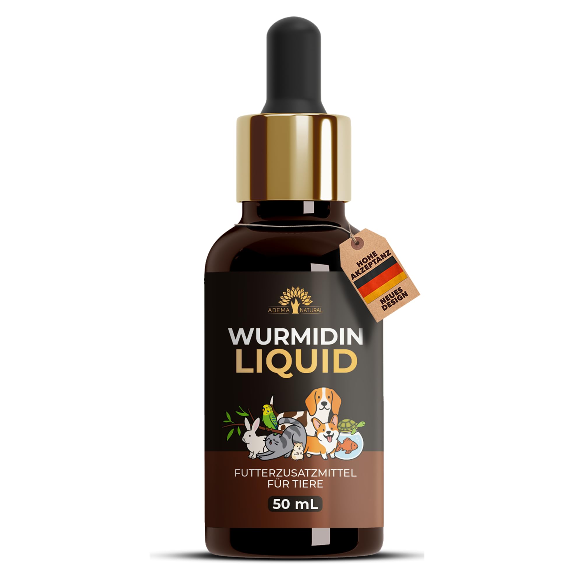 ADEMA NATURAL® WURMIDIN Liquid - Wurmkur sekundierend für Tiere