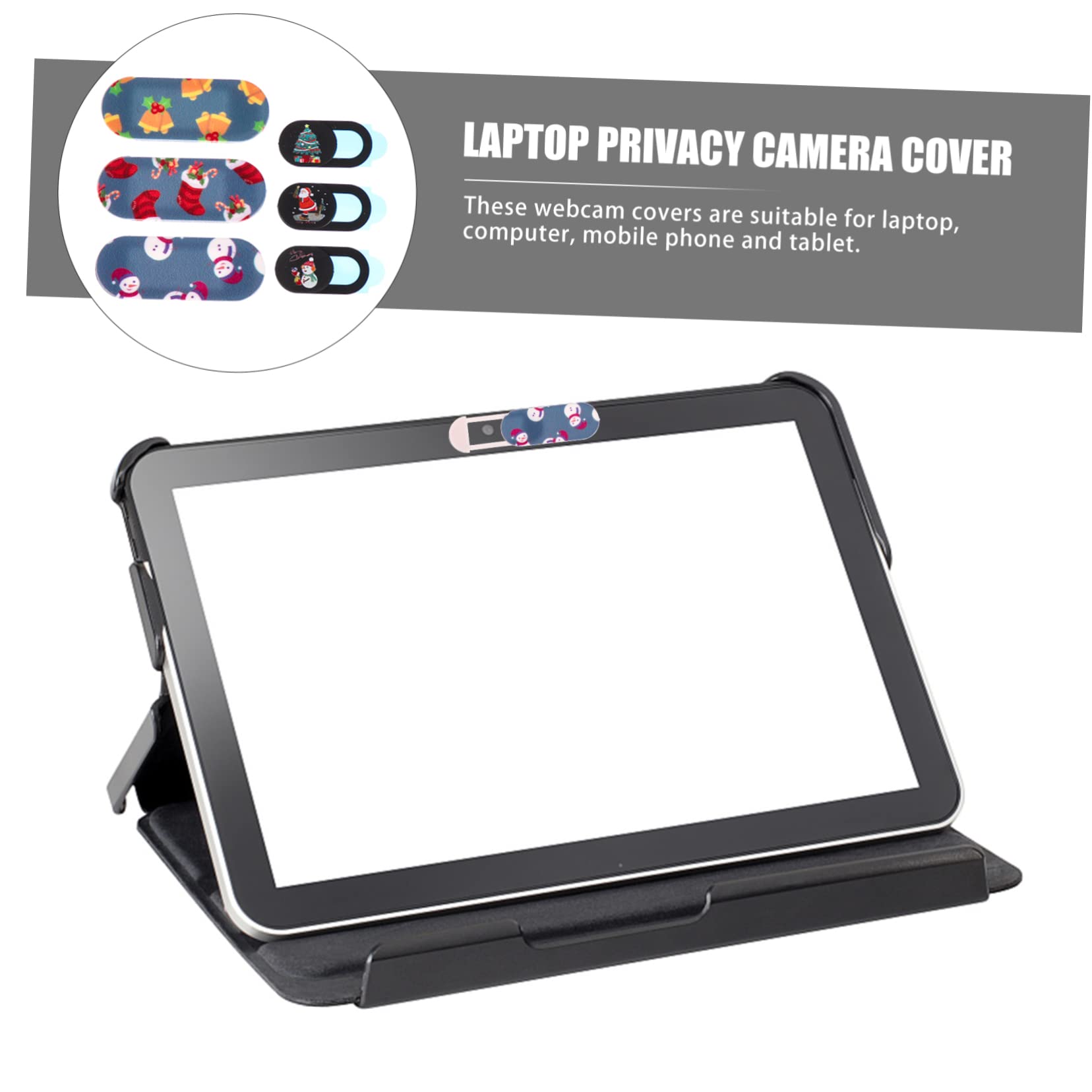 jojofuny 30 Piezas Cubierta De La Cámara De Navidad Diapositiva De La Cubierta De La Cámara Control Deslizante De Privacidad De La Cámara Cubiertas De Cámara Web Protector De Laptop Abs