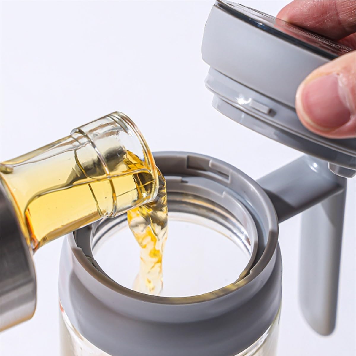 Aceitero Aceitera y Vinagrera Juego De 2 Botellas For Condimentos, Aceite Y Vinagre, A Prueba De Fugas, Con Apertura Y Cierre Automáticos Aceiteras para Cocina