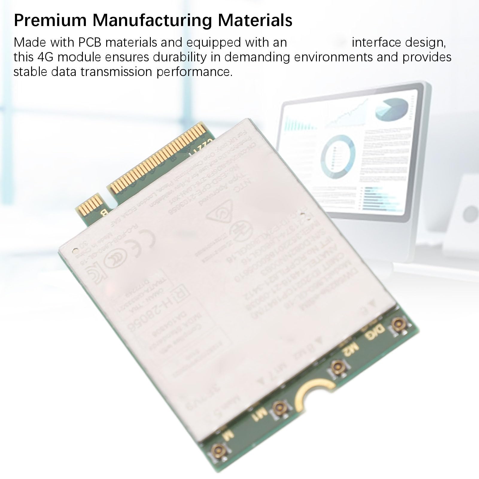 Tarjeta de Red de Alta Velocidad del Módulo 4G LTE con Internet 1 Gbps para Material PCB Duradero para Usuarios Computadoras Portátiles
