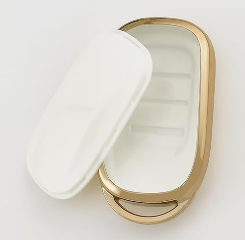 Miniatura 3 de 2 fundas para llavero remoto para Honda Accord Civic HR-V CR-V Pilot Sport SI EX-L EX Touring TPU 2022 2023, 5 botones (blanco (b)negro (b))