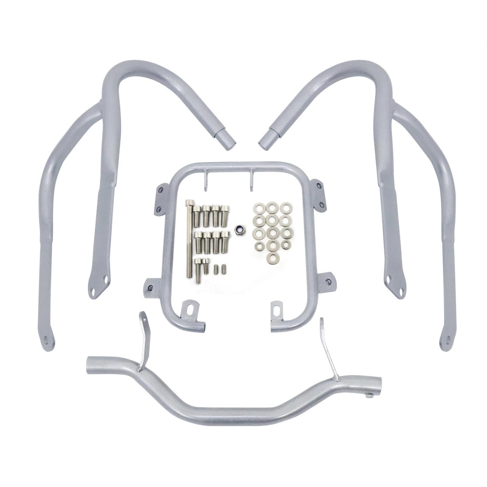 Moteur Garde Bar Pour BMW R1200RT R 1200RT R 1200 RT 2004-2013 Moteur Avant Arrière Autoroute Freeway Crash Bar Stunt Cage Protecteur Réservoir Carburant Pare-Chocs(Front Silver