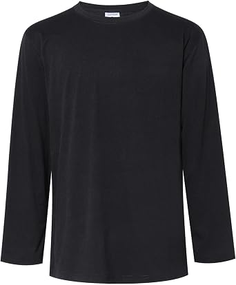 Amazon.com: GALLEAN Camisetas térmicas ultra suaves para hombre, manga  larga, cuello redondo, camiseta de ropa interior, talla grande : Ropa,  Zapatos y Joyería