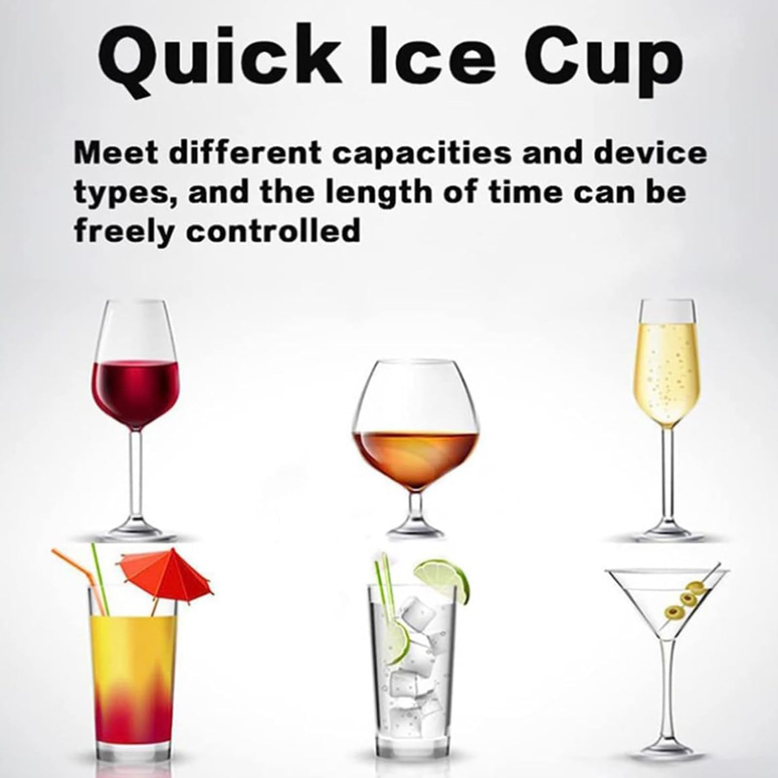 Refrigeratore in vetro per raffreddamento istantaneo di bevande, ideale per cocktail, birra e bevande miste, perfetto per bar, ristoranti e cucine, tecnologia CO2, migliora l'esperienza delle bevande