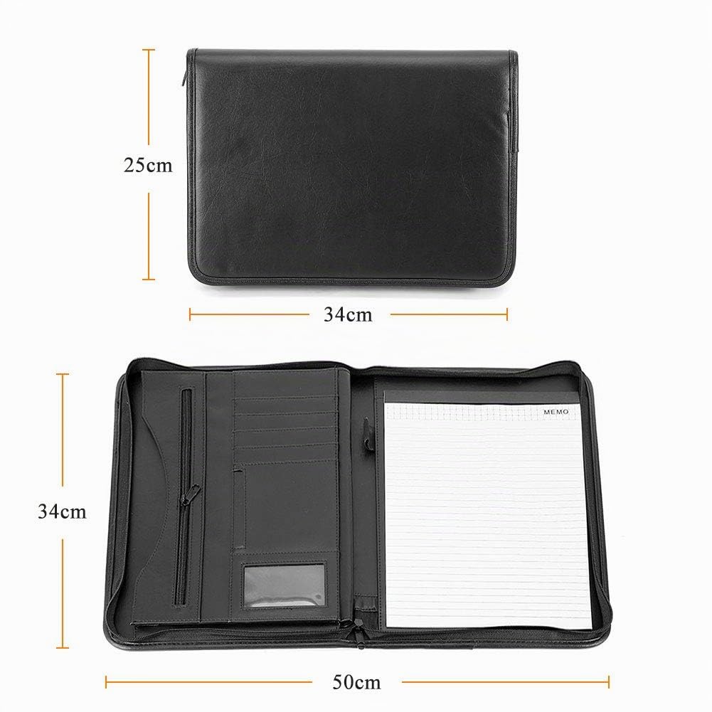 Cocoarm Carpeta Portadocumentos A4 Carpeta De Conferencias A4 Portafolios A4 Carpeta De Conferencias A4 De Piel Sintética para Documentos A4,Bloc De Notas,Carpeta para Documentos,como Carpeta | Portafolios, carpeta documentos, oficina, ejecutivo