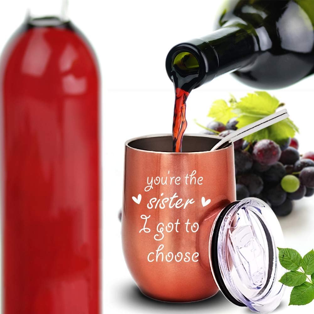 Flash Deals - 40% OFF AiHeart You're the Sister I Got to Choose Wine Tumbler,12oz Stainless Steel Travel Mug with Lid,Birthday Gift for Soul Unbiological Sister,Grandma,Mom,Aunts,Coworker and Wine Lovers(rose gold) Flash Deals - 60% OFF AiHeart You're the Sister I Got to Choose Wine Tumbler,12oz Stainless Steel Travel Mug with Lid,Birthday Gift for Soul Unbiological Sister,Grandma,Mom,Aunts,Coworker and Wine Lovers(rose gold)