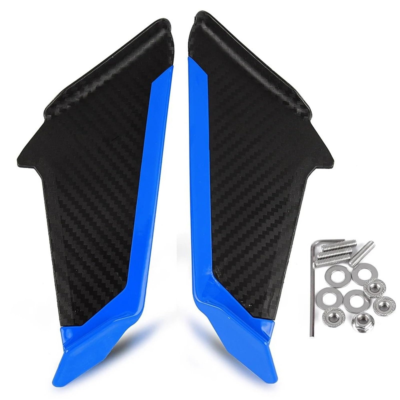 Front Bumper Splitter dachowy Pasuje do HONDA CBR600 CBR650R CBR1000 CBR300R CBR650F CBR50 Przednia owiewka, aerodynamiczne skrzydełka, boczne spojlery