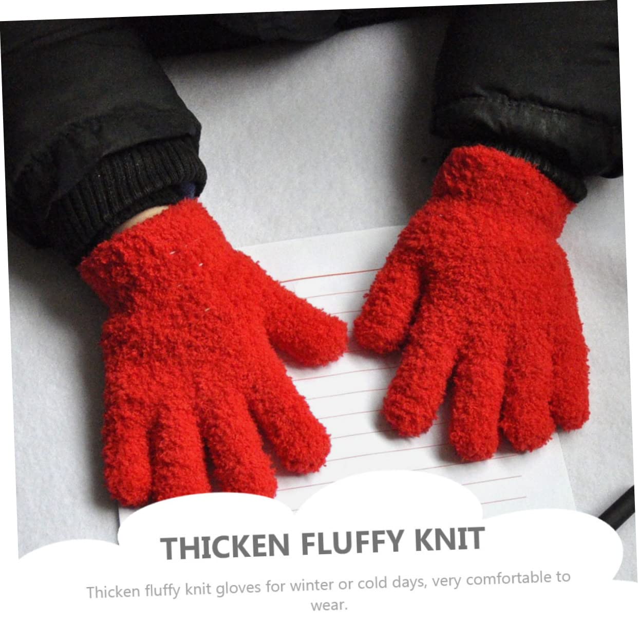 PACKOVE 30pares Guantes De Invierno Para Niño Niña Cálidos y Cómodos De Guantes Compactos Para Esquí y Uso Diario Vibrantes Oscuro