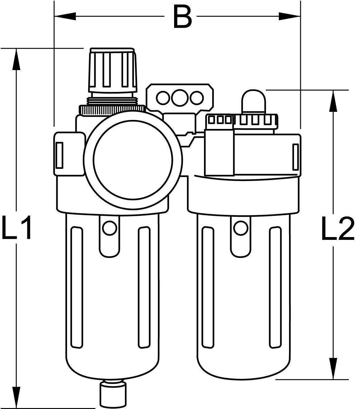 COMPETITION 512.5050 Druckluft-Wartungseinheit 1/2" (Powered by KS TOOLS)