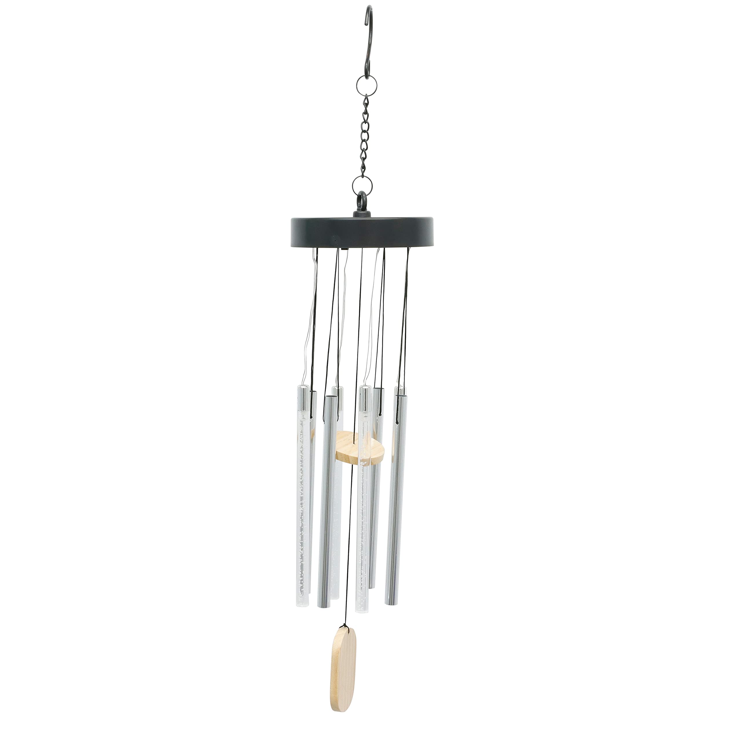 Gardenwize Solar Led Light Up Wind Chime Garden Ornament from B&Q