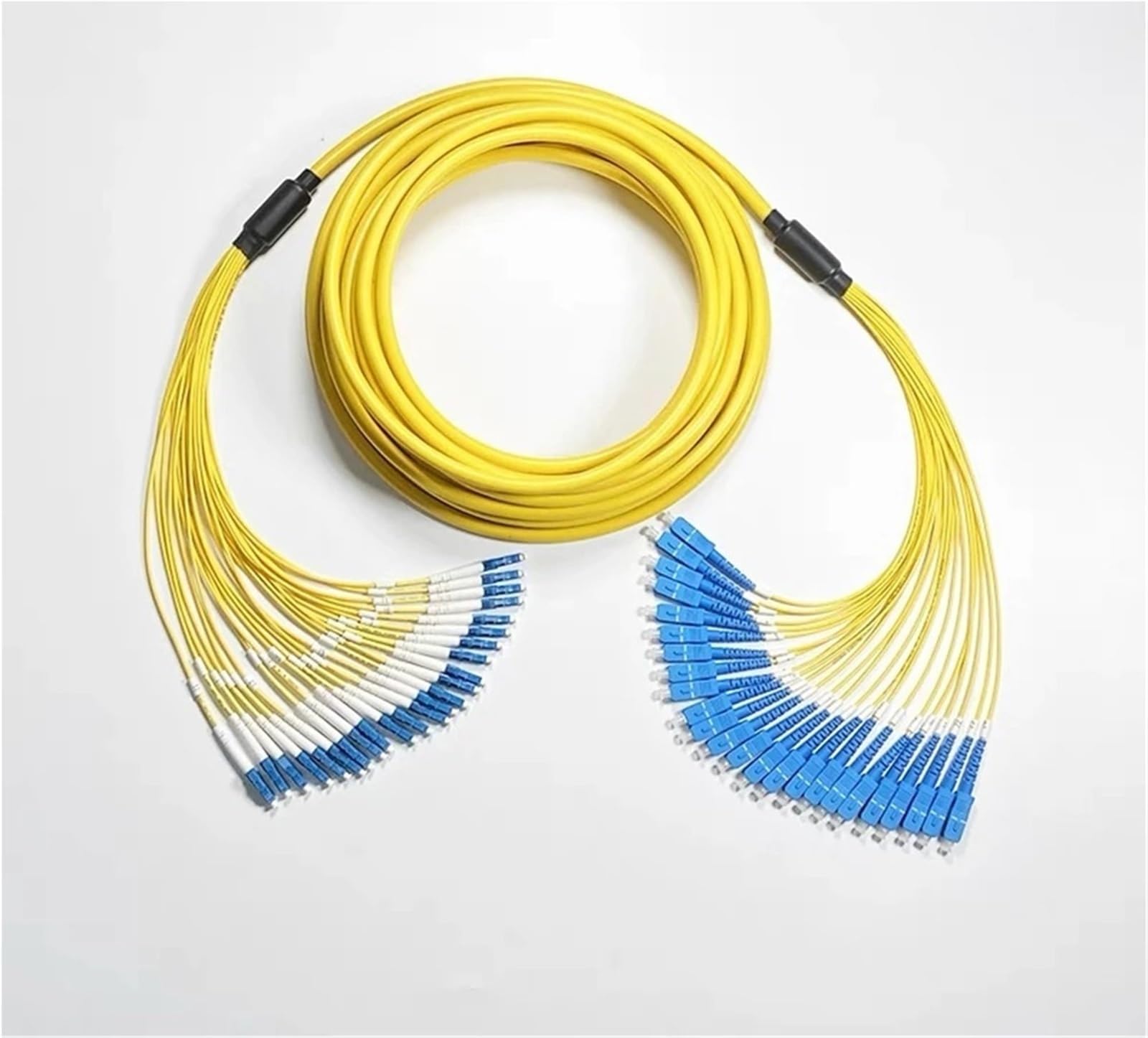 Cordon de Brassage Fibre Optique LC-LC 24 conducteurs, monomode, 1-30 m, 20 m, 10 m, 5 m, Faisceau SC, FC, St, E2000 SM, Lot de 24 conducteurs(3m LC-LC)