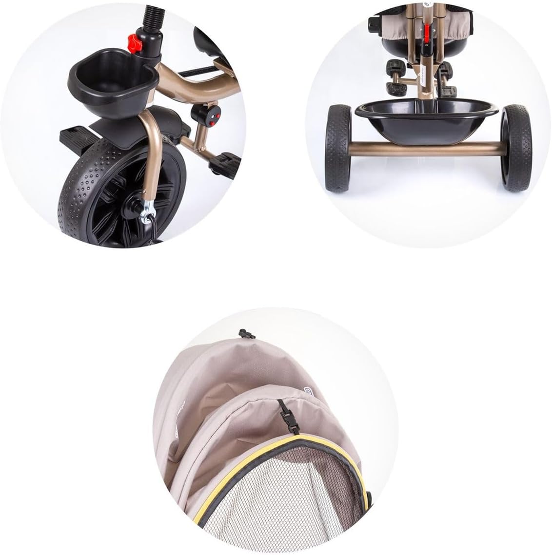 Detaillierte views of Chipolino Hip Hop Tricycle components