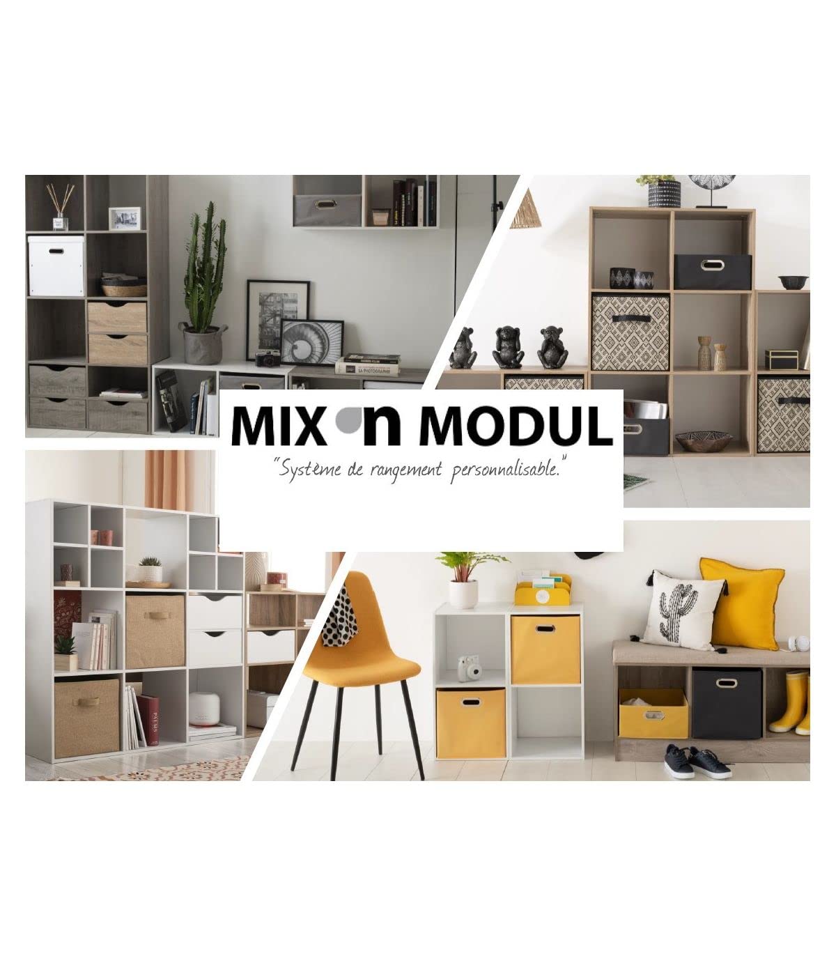 5 five simply smart MIX'n MODUL Storage Box 31X15X31 CM (Beige China) - Image 2