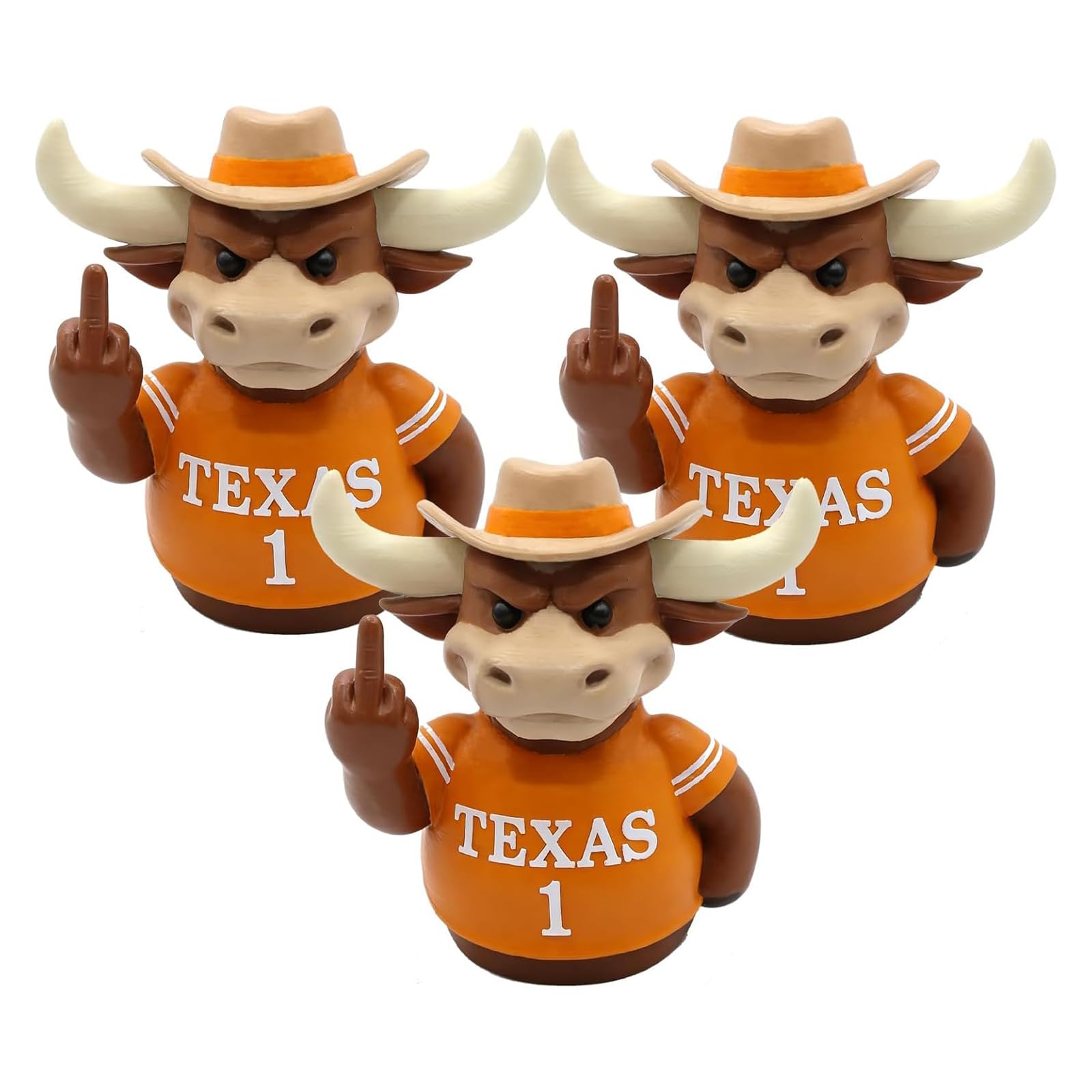 FROMCEO Meaningful Collectors Funny Cattle Middle Finger Statue Novelty Figurine for Car Dashboard Decoration Cattle