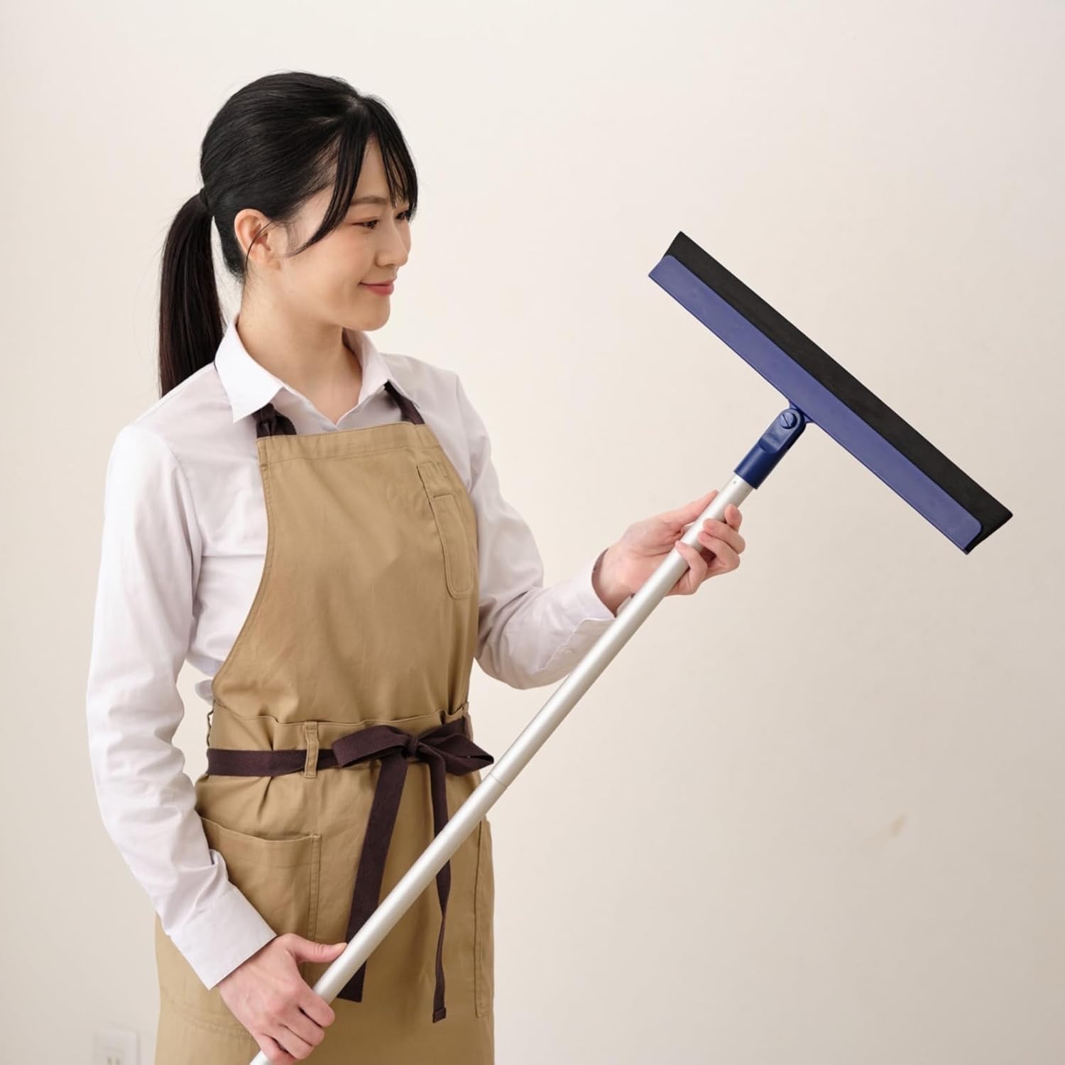 Yamazaki Sangyo Condor JS Series Free-Broom Rubber 45 Sweeping Cleaning Water Drainer, Joint Pattern, Joint Pattern, Screw-in Joints, Removable, Assembly, Boxed, Compact, Packaging, Lightweight