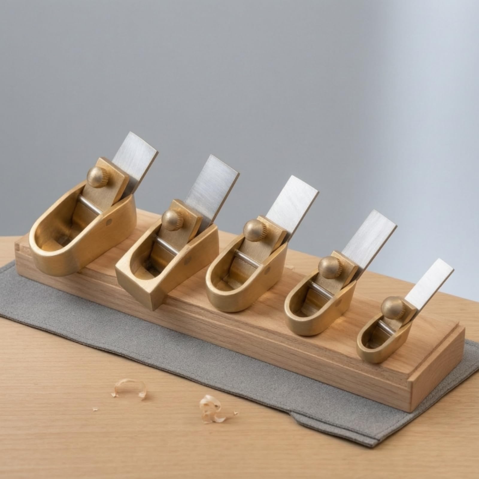 Qianly 5 Pezzi alletto da Liutaio di Precisione alletto con Suola Curva Preciso Mini per Liutai, Artigiani, Liuteria, Lavorazione Del Legno