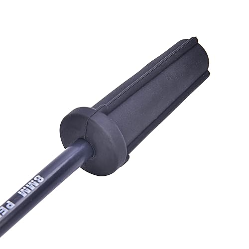 Miniatura 3 de RLP Juego de cables de bujía 9748HH de 0.315 in negro + bujías 41-962 compatibles con Cadillac Escalade, Chevy Silverado Suburban Tahoe GMC Sierra