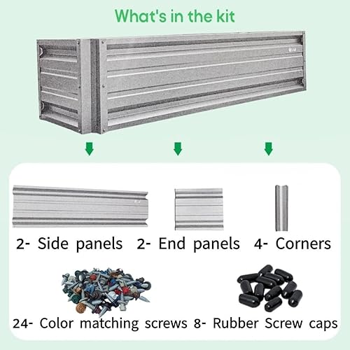 Miniatura 2 de Macetero Direct Direct - Macetero de metal de 2 x 6 x 18 pulgadas  Cama de jardín elevada de metal duradero en acero Galvalume  Colores