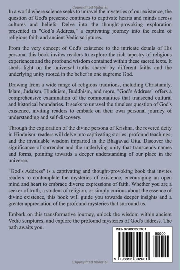 Vista 2 de God's Address This book reveals the undeniable presence of God, showcasing His form, qualities and divine abode.