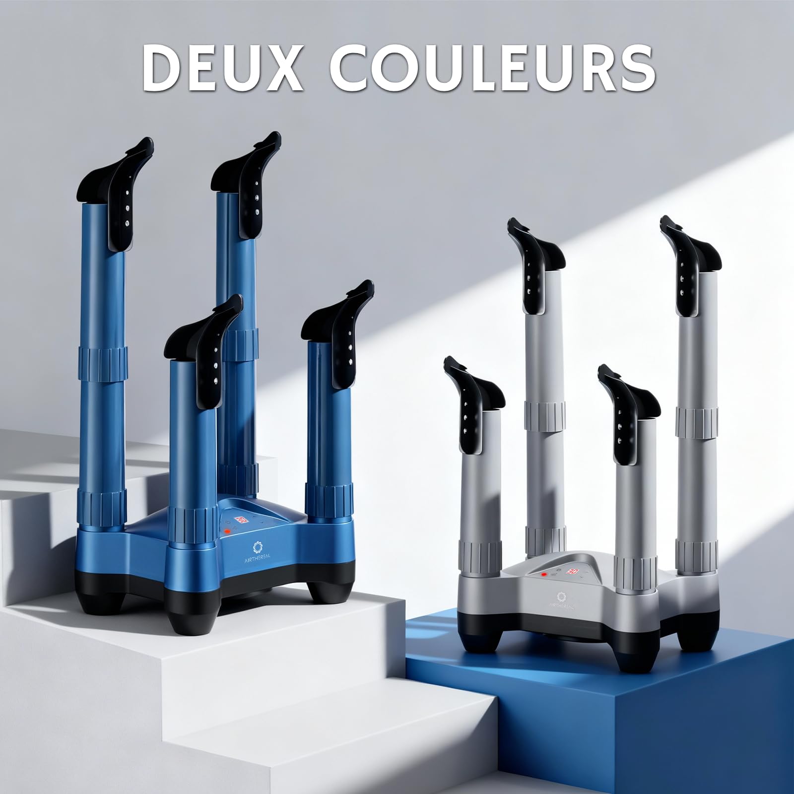 AIRTHEREAL SD20 Sèche-bottes électrique avec souffleur de chaleur, séchage rapide et minuterie réglable, convient pour bottes de travail, bottes de ski, baskets, gants et cuir