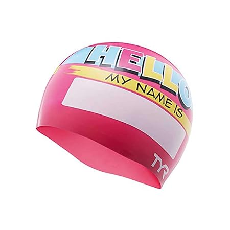 Tyr Hello My Name is Swim Cap, Junior